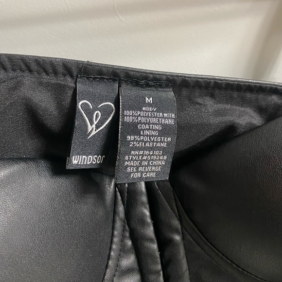 Faux leather bustier top - Picture 3 of 3